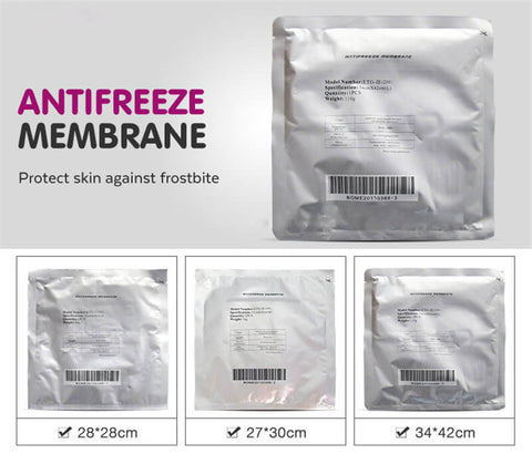 3 different sizes of antifreeze membrane