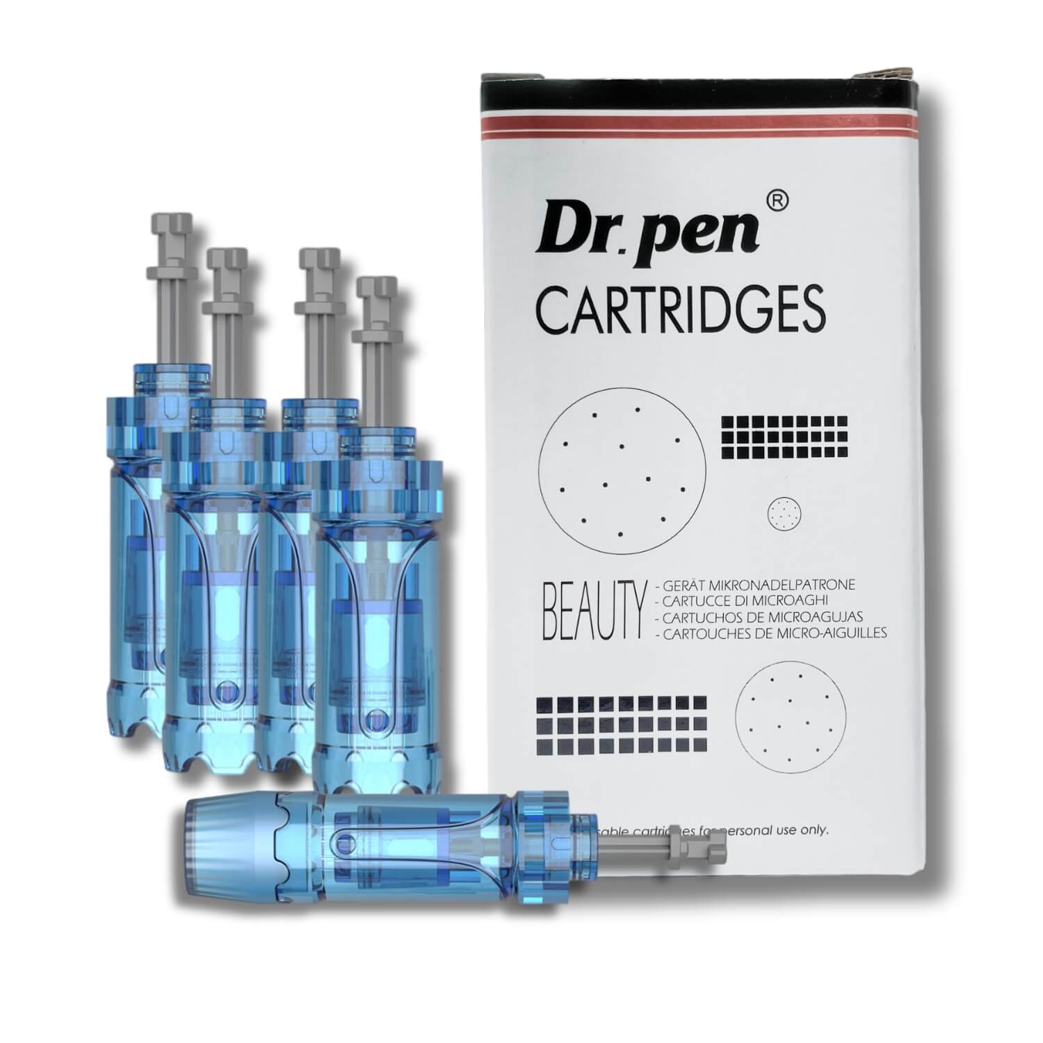 Cartuchos de agujas Dr.pen A9/M8S/A8S/A11 Nano-R - Agujas de repuesto desechables