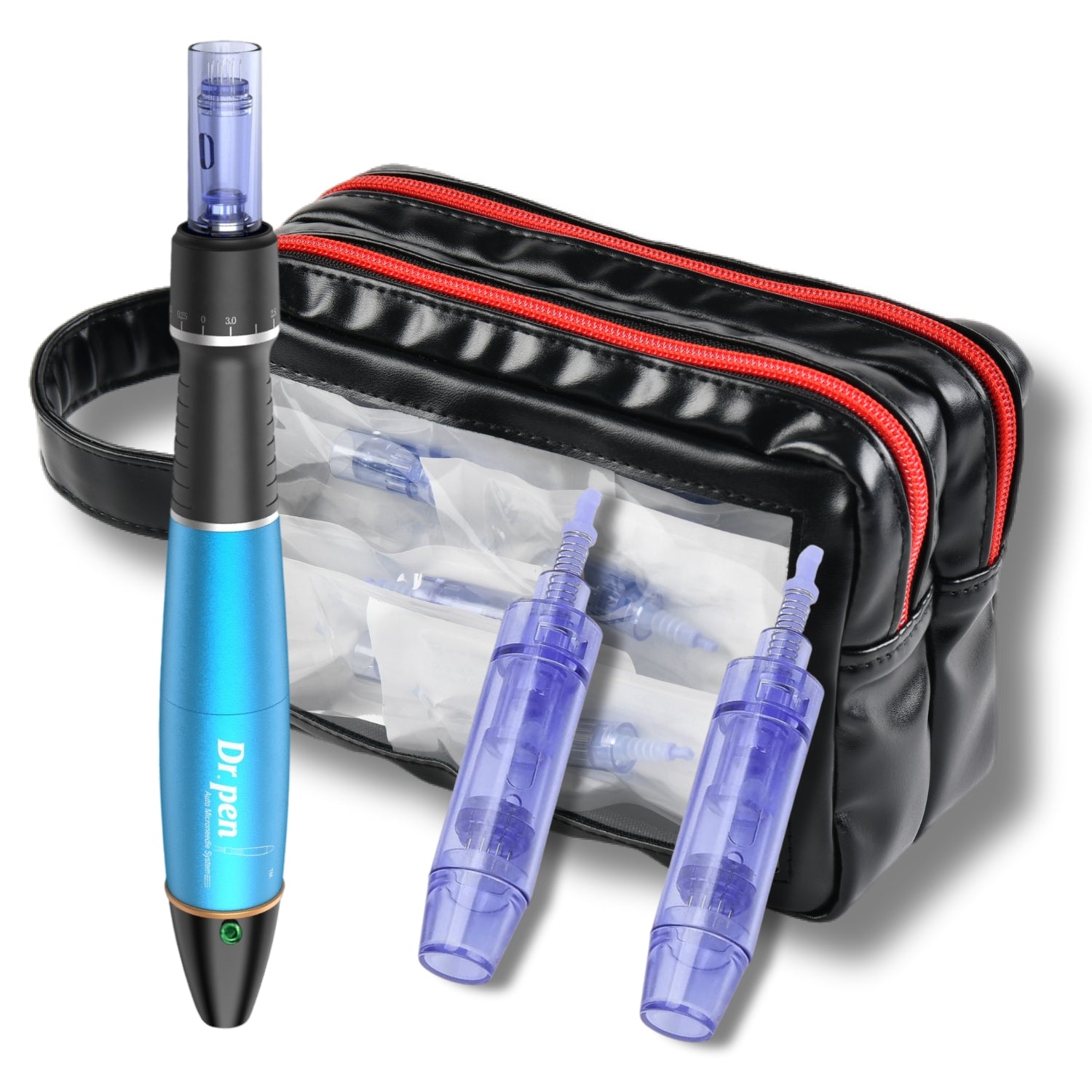 Wireless Dr.pen A1 with 2x 12Pin Cartridges & Black Bag