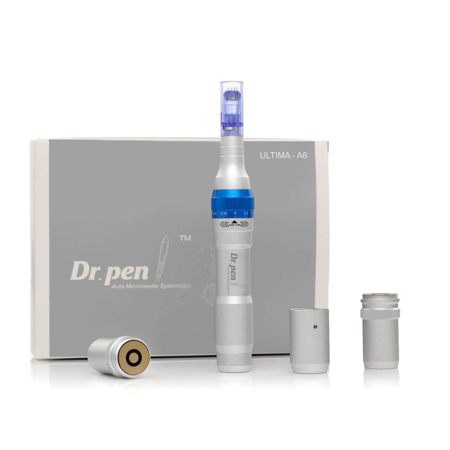 Dr. Pen A6 Pro with 12x 16Pin & 5x NANO-5D Cartridges & Black Bag