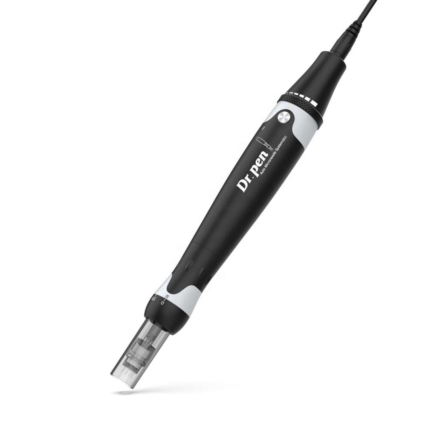 Dr. Pen A7 con cable, 2 cartuchos de 12 pines y funda negra