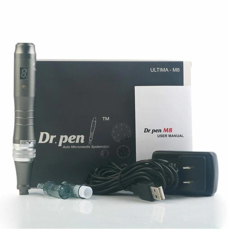 Dr.Pen M8 con cartuchos 10x 11Pin y 10x 16Pin y 10x 24Pin y 10x 42Pin y 10x Nano-R