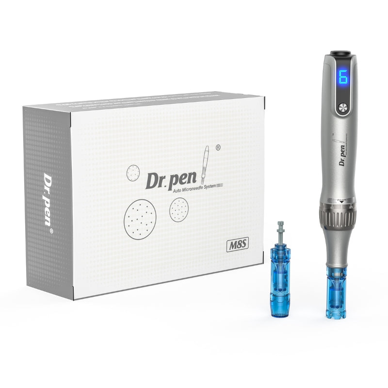 Dr. Pen M8S Pro with 8x 12Pin & 5x 18Pin & 2x NANO-R Cartridges & & Black Bag