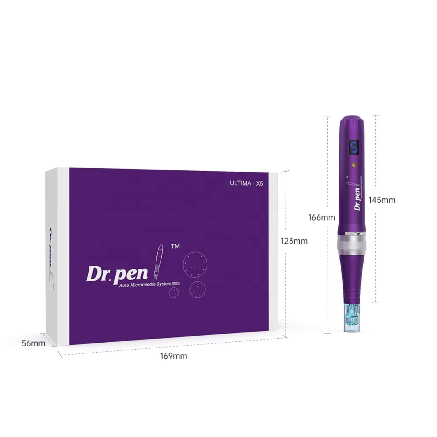 Dr. Pen X5 Pro with 18x 12Pin Cartridges & Black Bag