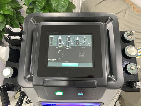 Máquina de microdermoabrasión RF ultrasónica de perla negra Máquina facial antienvejecimiento de rejuvenecimiento de la piel Aqua Peel