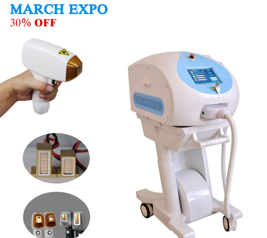 Portable 600W laser diode hair removal laser diodo 808nm+ 1064nm diode laser hair removal price