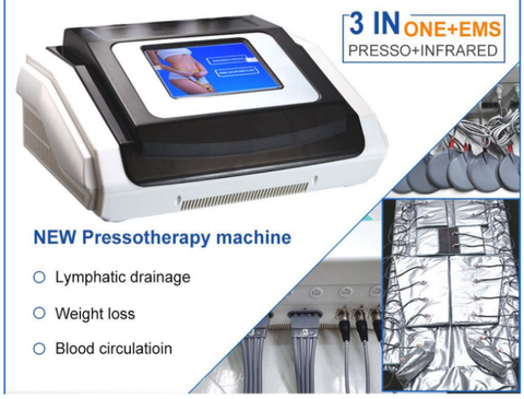 Pressoterapia presoterapia profesional drenaje linfatico presoterapia infrarroja profesional maquina 3 en 1 