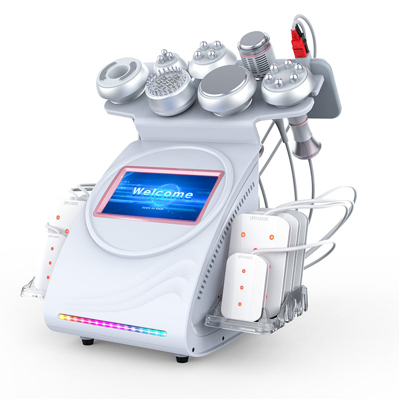 Cavitation Machine 9 In 1 80k Ultrasonic Rf Cavitation Vacuum Weight Loss Lipo Laser Slimming Beauty Salon Equipment