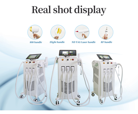 4 In 1 Elight Diode Laser Nd Yag Laser Rf Skin Care Laser Hair Tattoo Removal Multi-Functional Machine