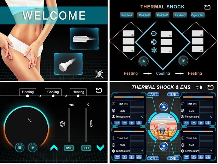 Портативная криотерапия 4.0 с холодным термальным шоком Cryoslim с EMS 