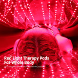 Almohadilla de terapia de luz infrarroja cercana roja 360, cápsula de vainas, terapia de luz roja, cama de cuerpo completo 