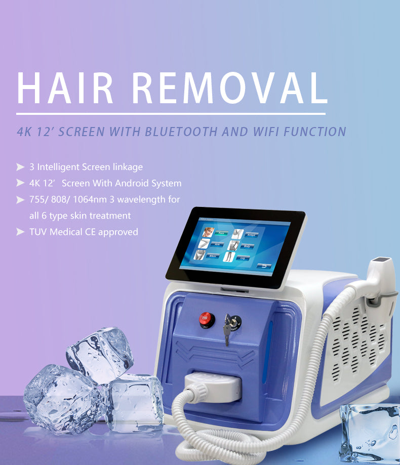 755nm/1064nm/808nm diode laser hair removal depilacion laser machine and handle price 808 diode laser hair removal