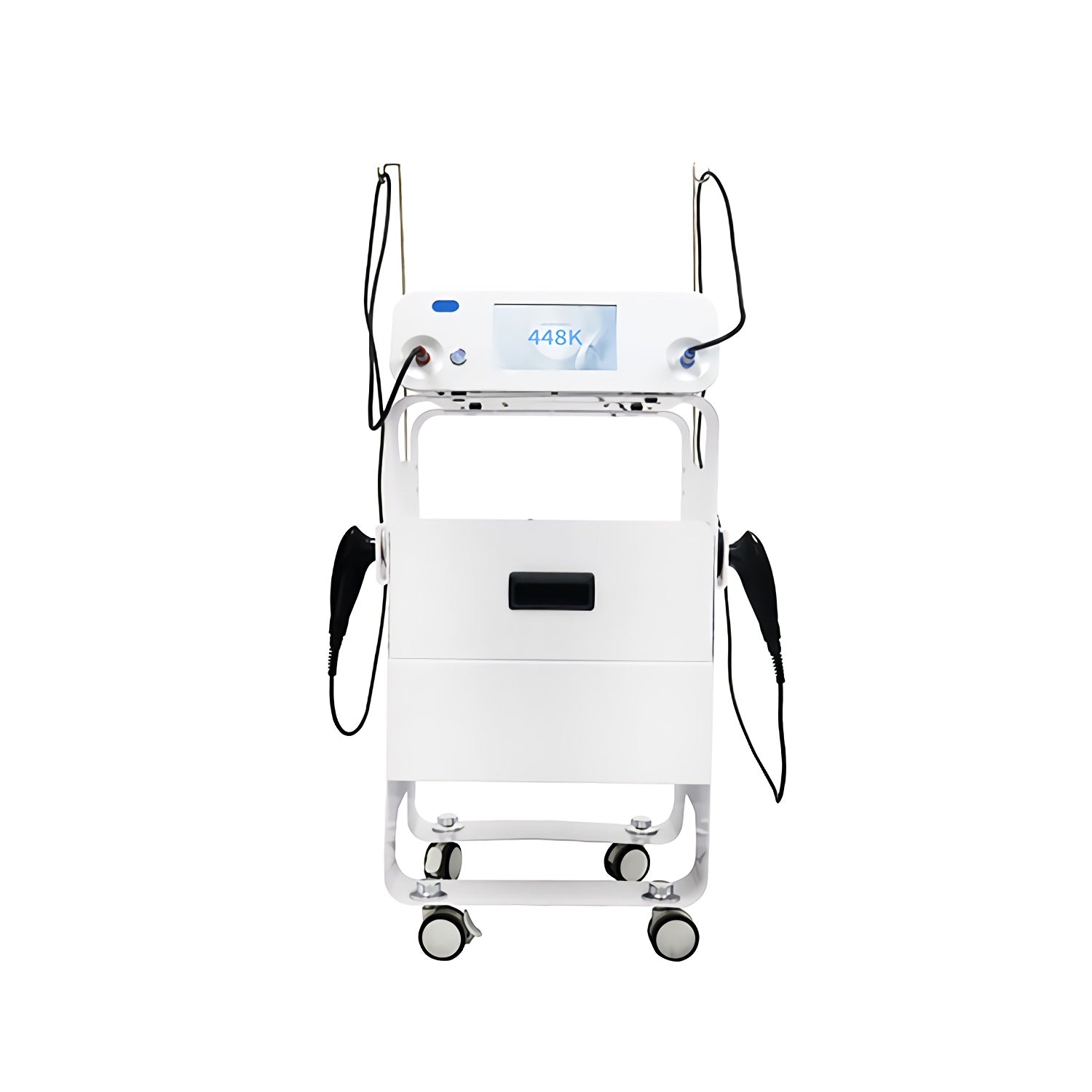 Máquina de elevación facial monopolar RF 448KHz con CET RET y carrito de belleza