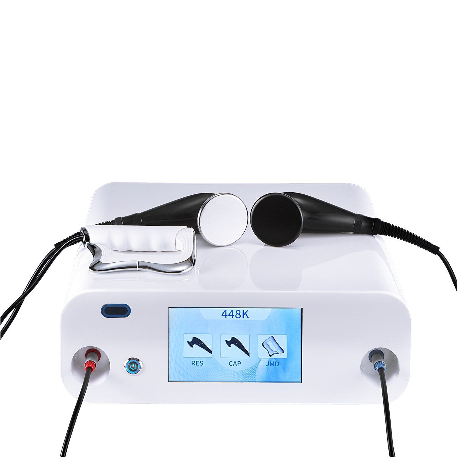 Máquina de elevación facial monopolar RF 448KHz con CET RET y carrito de belleza