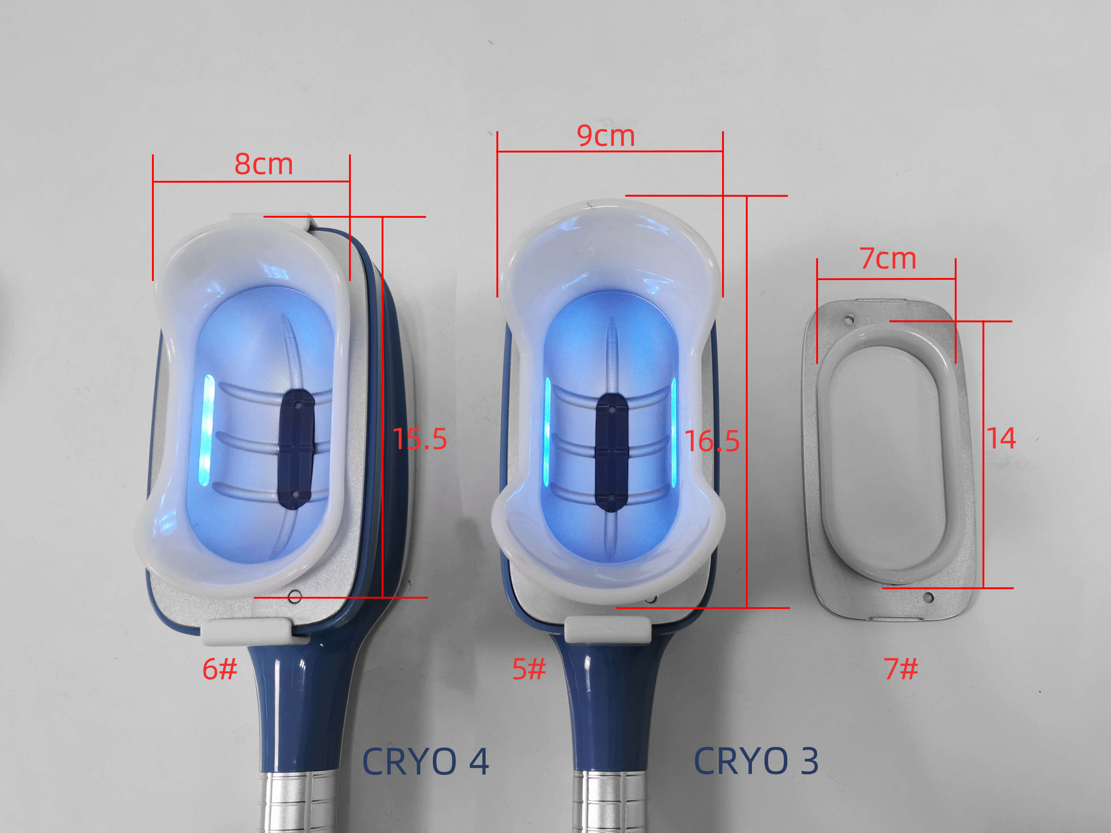 Máquina criogénica de 360 ​​grados para eliminación de grasa con minimanijas criogénicas grandes y pequeñas