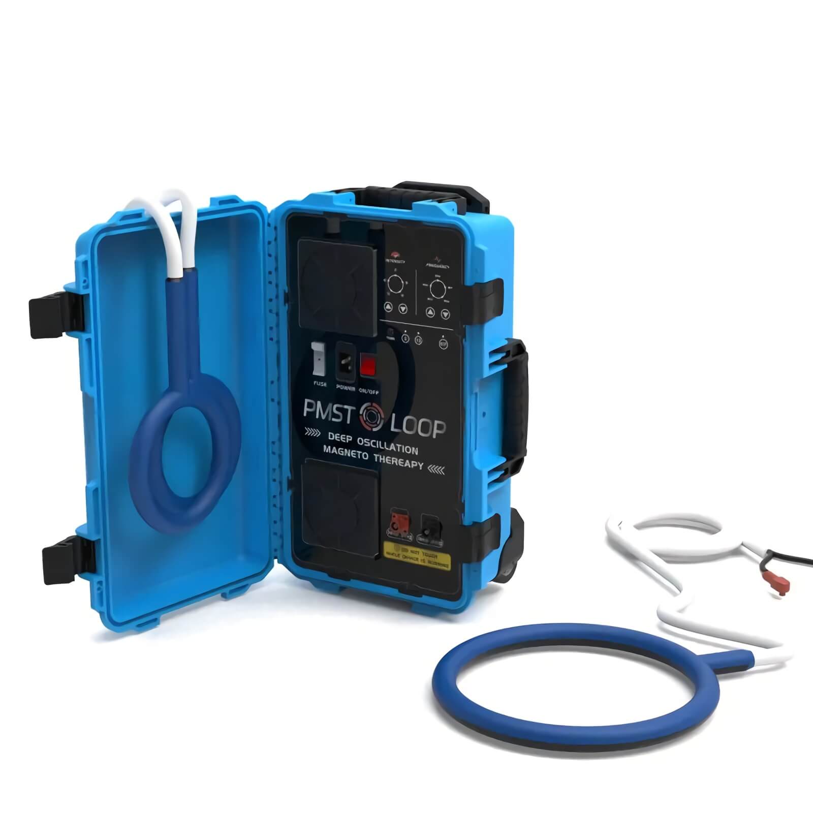 Máquina portátil de campo electromagnético pulsado PEMF PMST LOOP - Azul