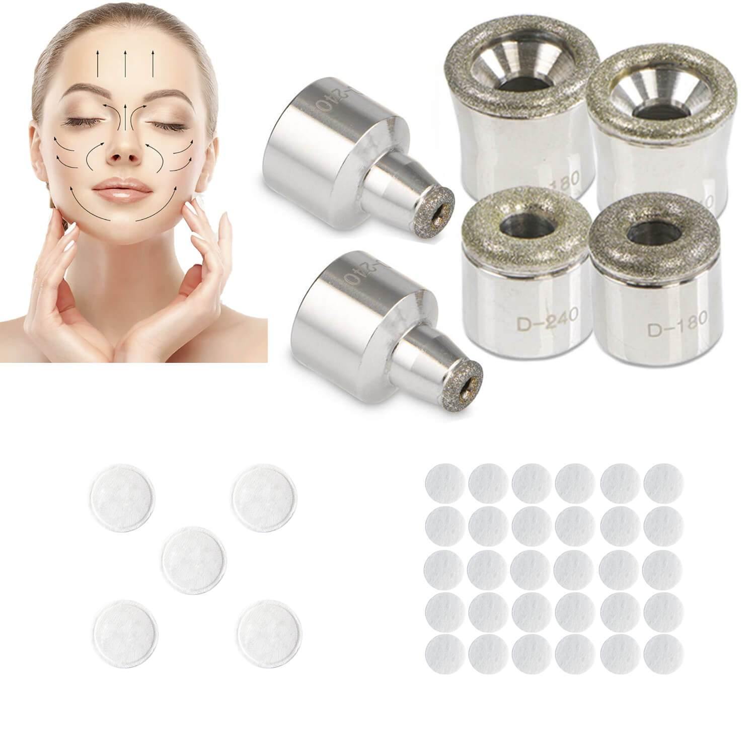 6pcs Dermabrasion Replacement Tips for Microdermabrasion Machine - Lazzybeauty