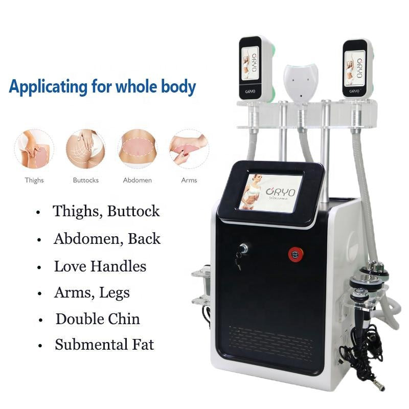 4 in 1 Cryolipolysis Cryo Slimming Machine with Cavitation RF Lipolaser Pads