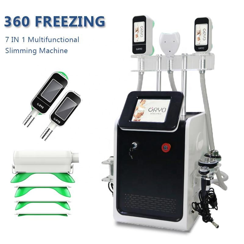 4 in 1 Cryolipolysis Cryo Slimming Machine with Cavitation RF Lipolaser Pads