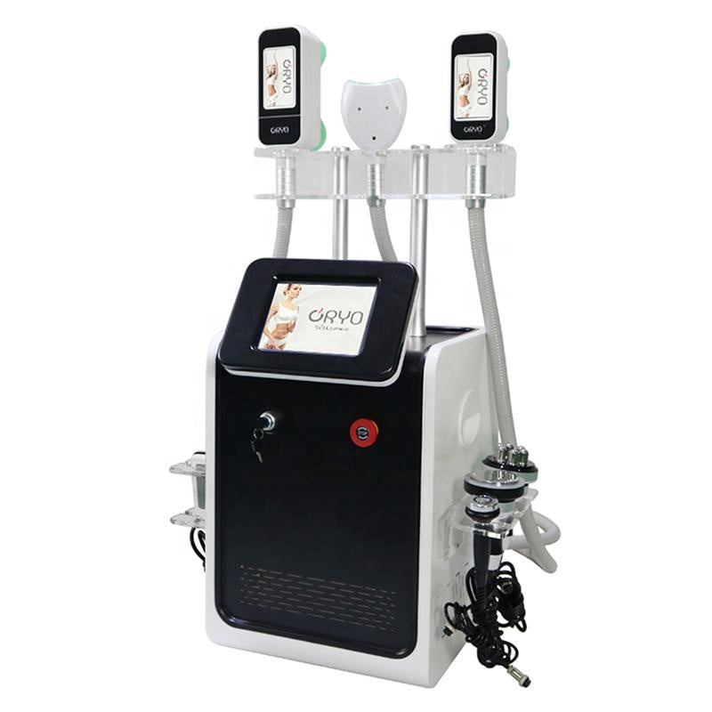 Аппарат для криолиполиза 4 в 1 для похудения с кавитационными радиочастотными липолазерными подушечками