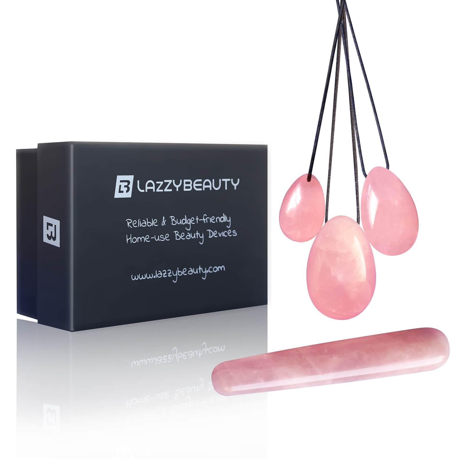 Rose Quartz - 3 Size Yoni Eggs Kit - Lazzybeauty