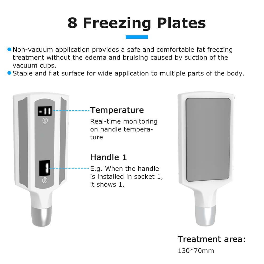 Non Vacuum Cryolipolysis Slimming Machine with Cryo Freezen 8 Plates