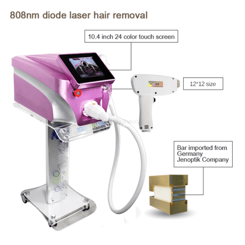 Painless 808nm Diode Laser Permanent Hair Removal Salon Beauty Machine