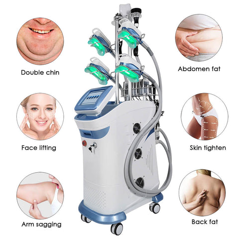 All the body areas that this cryo slimming machine can be treated